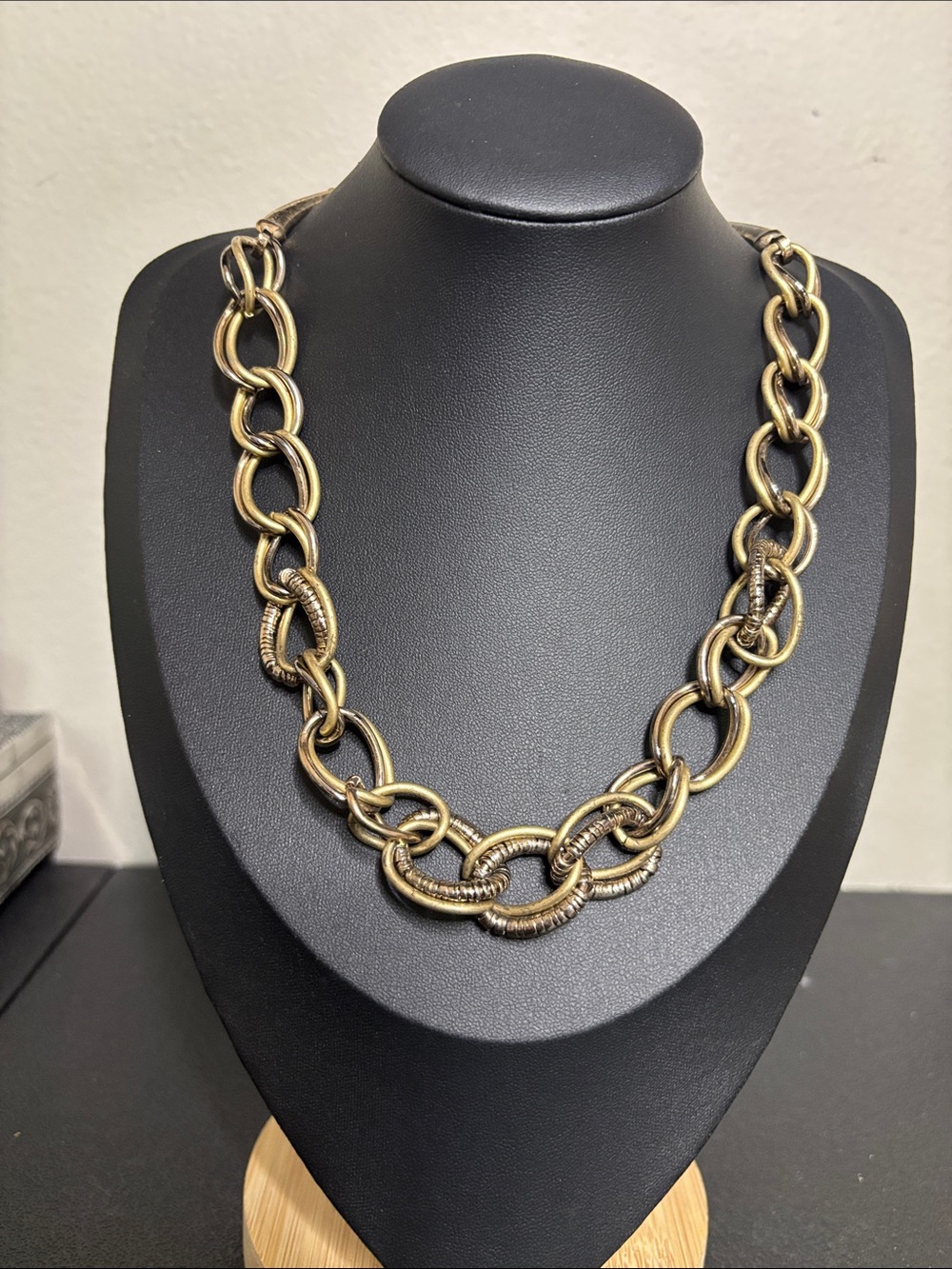 Liz Claiborne Gold-Tone Chunky Link Necklace - Women Jewelry